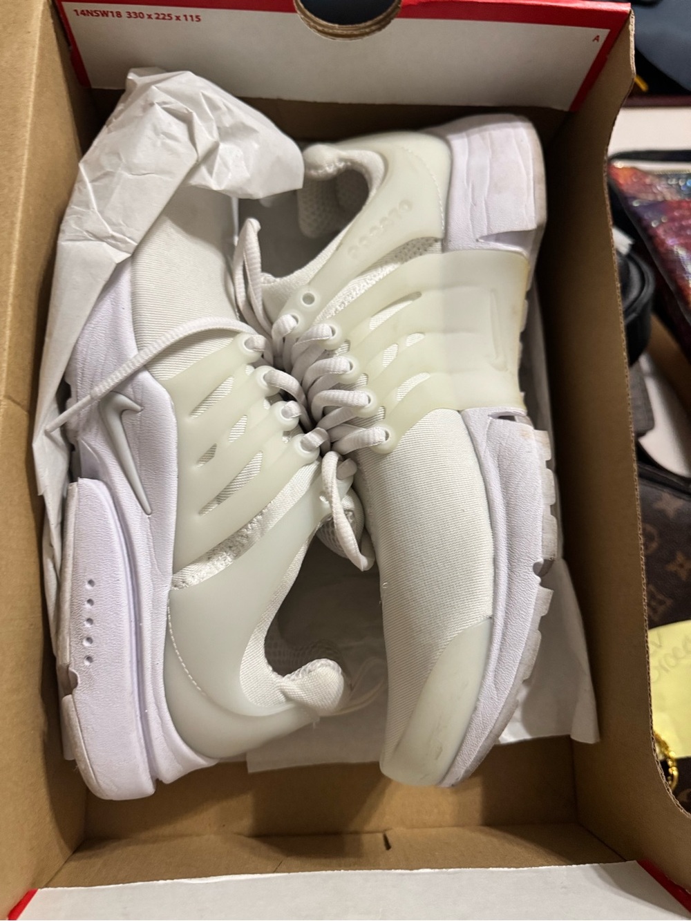 Nike Red Shoe Box with White Logo